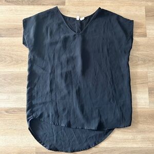Japna Black Satin Sleeveless Blouse, Size: XS (fits up yo a Small)- EUC